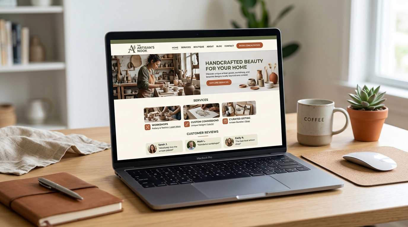 Boutique Small Business Website Preview